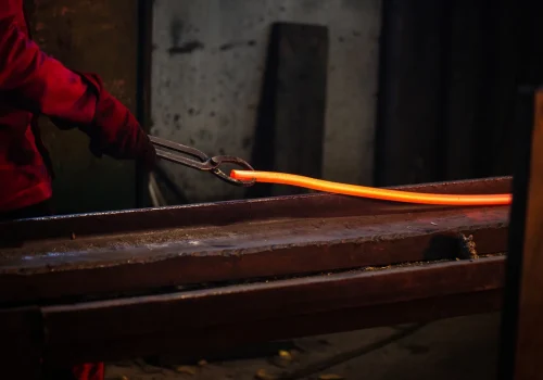 person-working-with-melted-steel